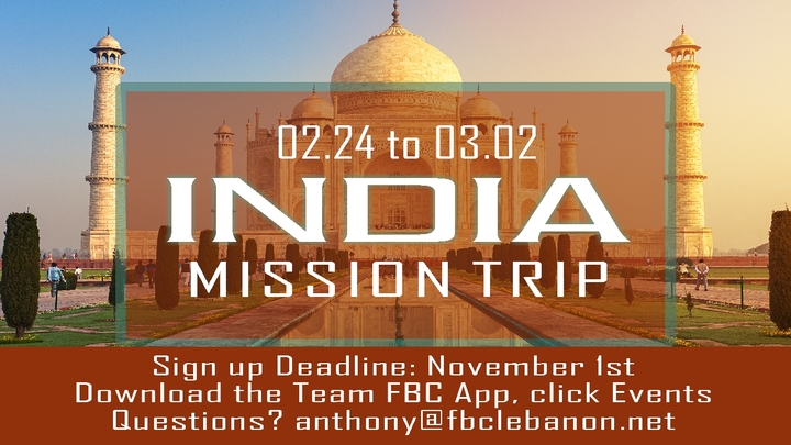 India Mission Trip (Feb 24-Mar2) logo image