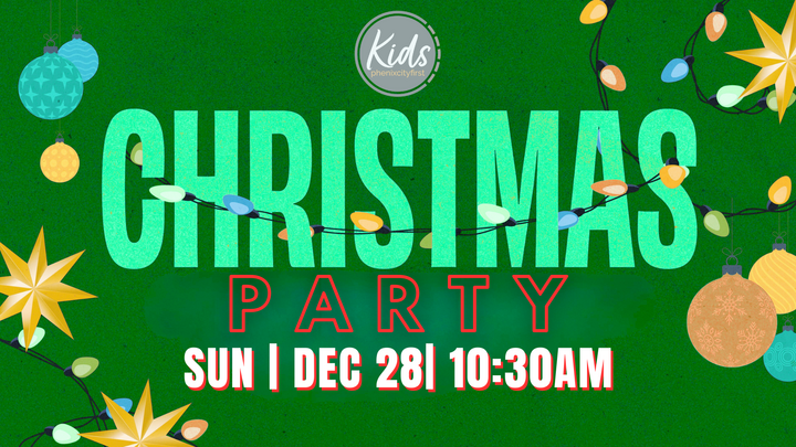 PCF KIDS Christmas Party logo