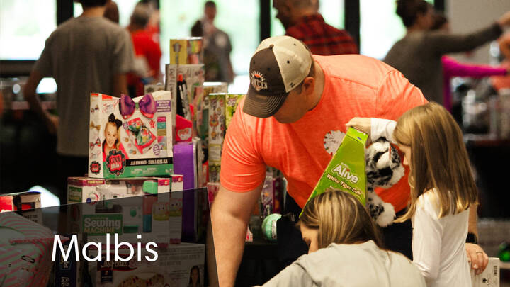 Merry Christmas Gulf Coast Malbis 2025 logo