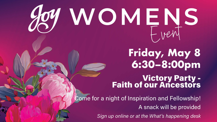 Women’s Ministry Event - Victory Party - Faith of our Ancestors logo