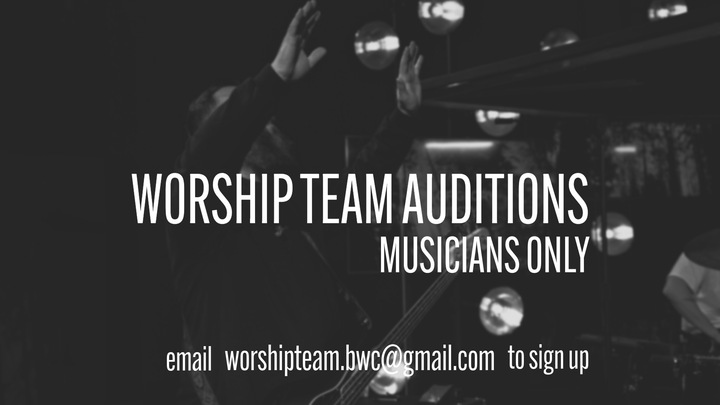 Worship Team Auditions logo