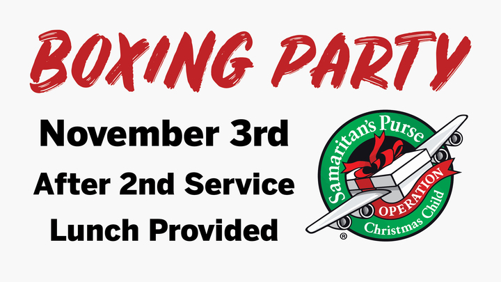 Operation Christmas Child Packing Party logo image