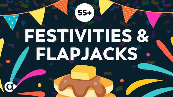 55+ Festivities & Flapjacks | Erie logo