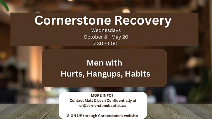 Men's Cornerstone Recovery logo
