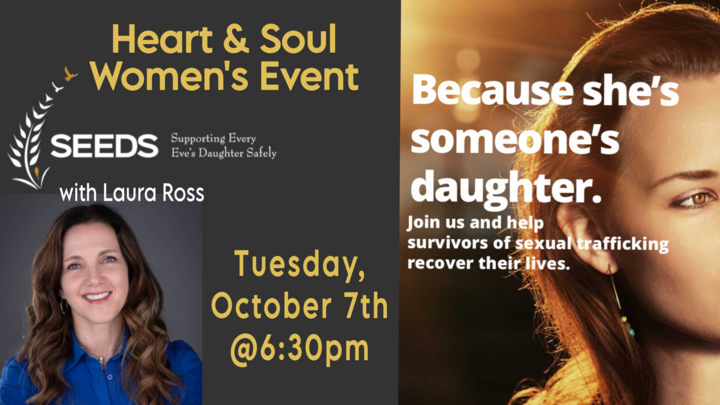 Heart & Soul Event - Dessert Night with SEEDS - Supporting Every Eve's Daughter Safely with Laura Ross logo