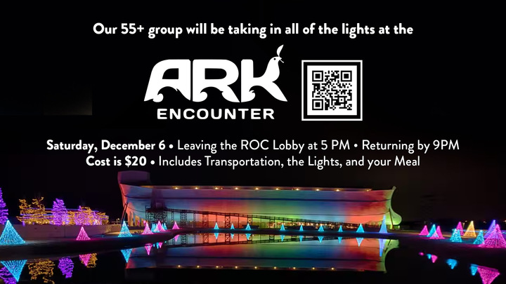 55+ Trip to the Lights at the Ark logo