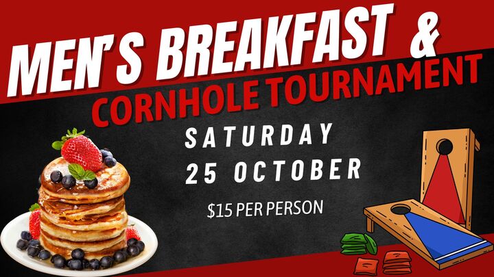 Men’s Breakfast & Cornhole Tournament logo