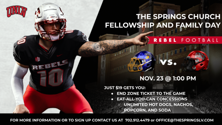 Fellowship & Family Day: Rebels Football logo image