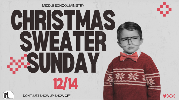 Middle School Christmas Sweater Sunday logo