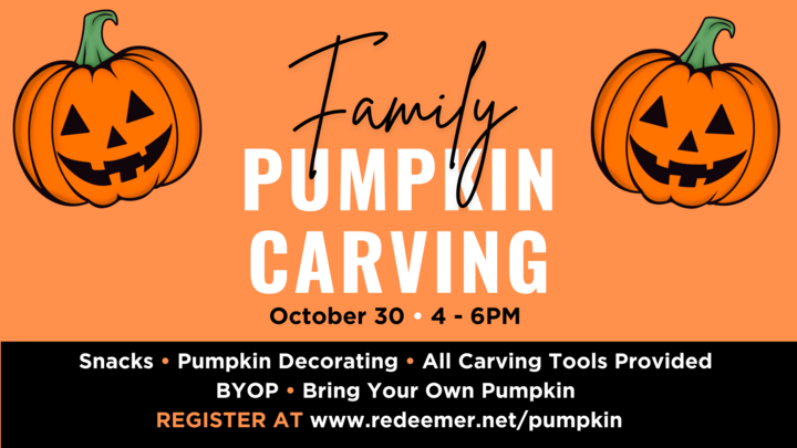 Pumpkin Carving Family Event logo