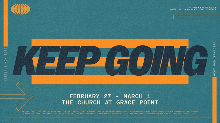 GP Students - Disciple Now 2026 | Keep Going logo