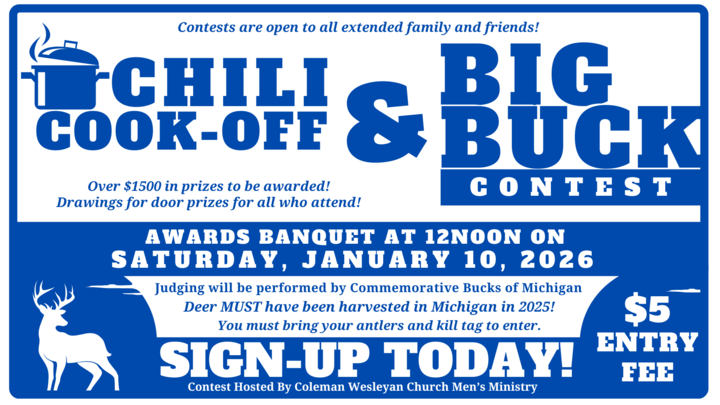 2025 Big Buck Contest & Chili Cookoff logo