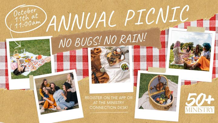 50+ Ministry Annual Picnic logo