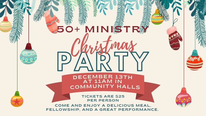 50+ Annual Christmas Party logo