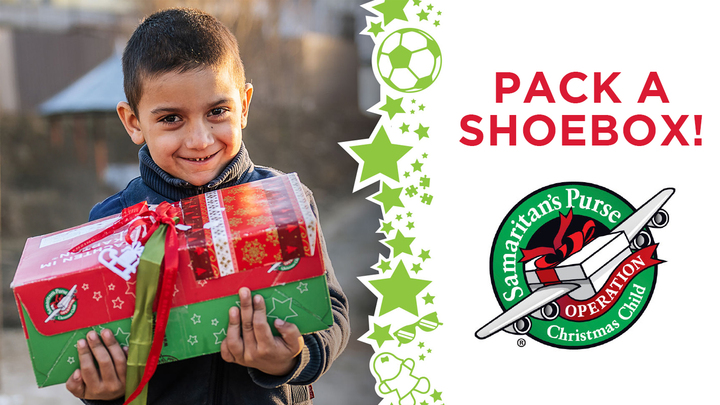 Operation Christmas Child - Pack a Shoebox! logo