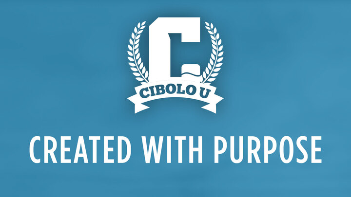 Cibolo U: Created with Purpose logo