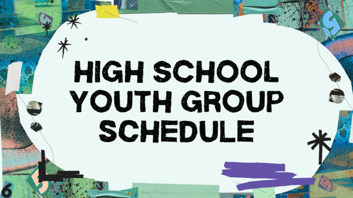 HIGH SCHOOL - Youth Group Schedule logo
