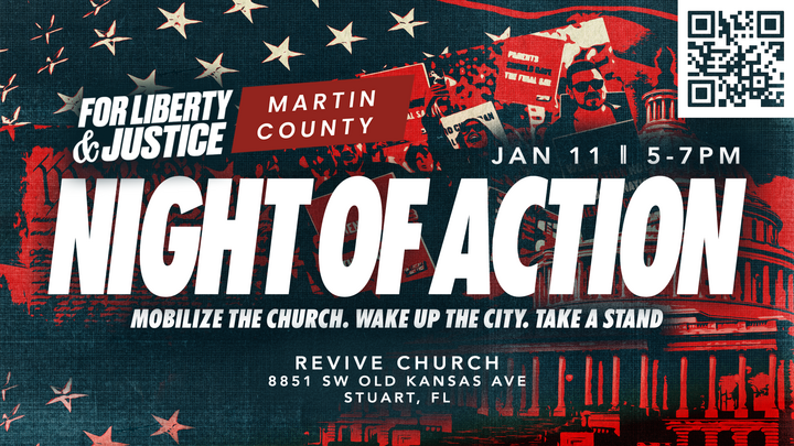 For Liberty & Justice - Night of Action - Martin County logo