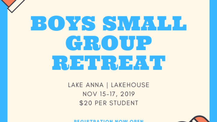 Boys Small Group Retreat logo image