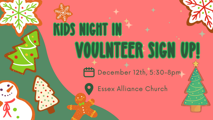 Kids Night In | Volunteer! logo