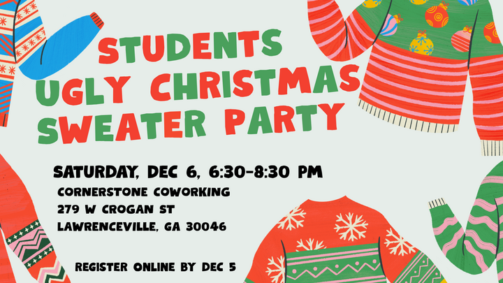 Students' Ugly Christmas Sweater Party logo