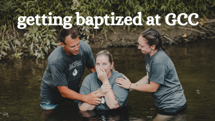 Getting Baptized at GCC logo