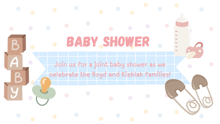 Boyd and Kieklak Baby Shower logo