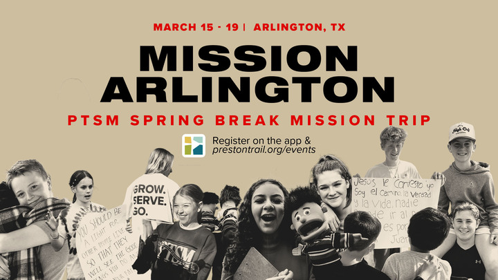PTSM Mission Arlington - Spring Break Mission Trip logo