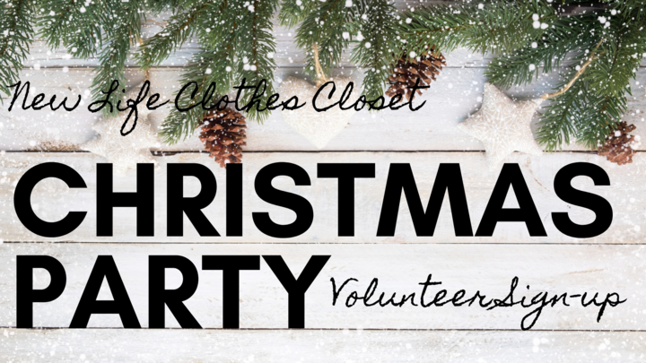 Clothes Closet Christmas Party Volunteers logo image