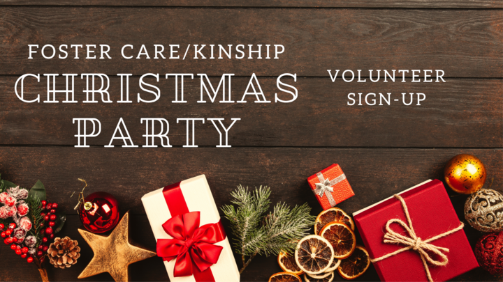 Foster Care/Kinship Christmas Party Volunteers logo image