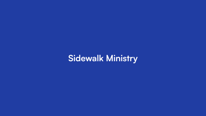 Monthly Sidewalk Ministry  logo