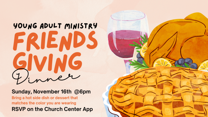 FRIENDSGIVING - Young Adult Ministry logo