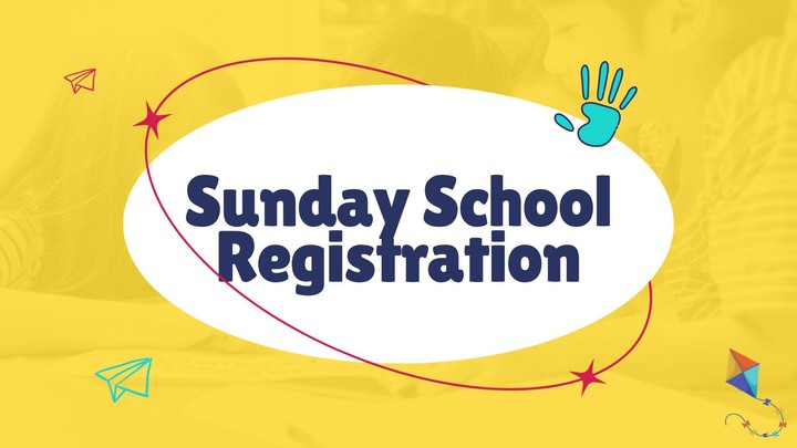 Sunday School Annual Child Registration logo