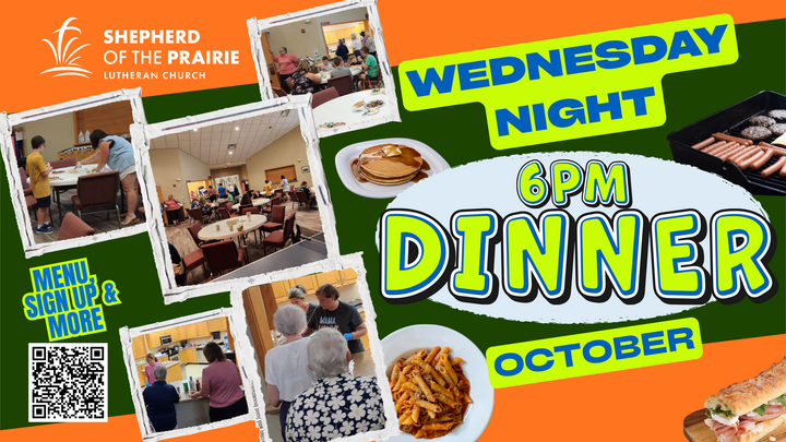 Wednesday Night Dinners - OCTOBER logo