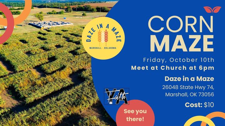 Young Adults Corn Maze logo