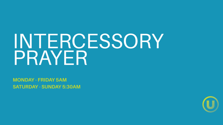 Intercessory Prayer - Zoom  logo