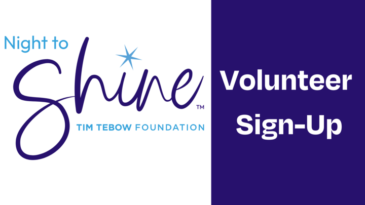 Night to Shine 2026 Volunteer Signup logo