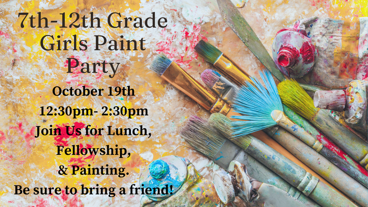 7th-12th Grade Young Ladies Paint Day logo