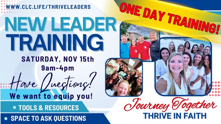 Thrive New Leader's Training November 15th  logo