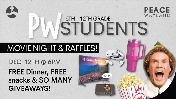 PW Students Movie Night | Wayland Campus logo