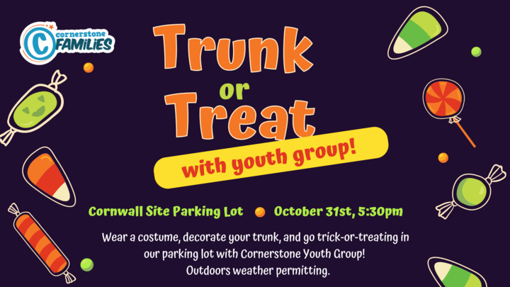 Trunk or Treat - with youth group!  logo