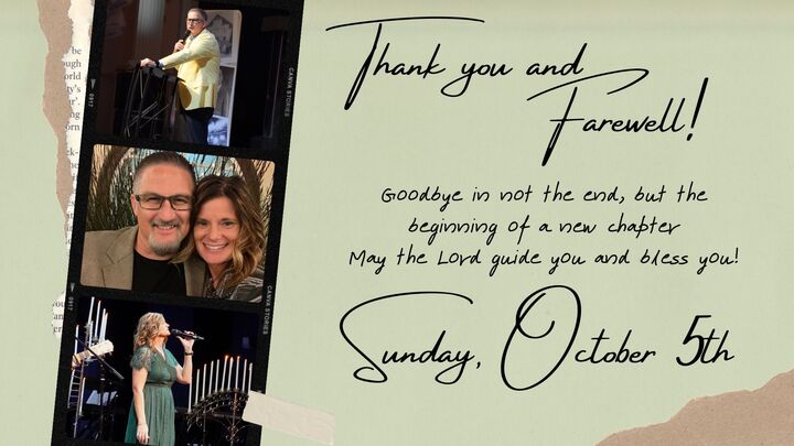 Pastor Mike & Heather Pilcher Farewell Sunday logo