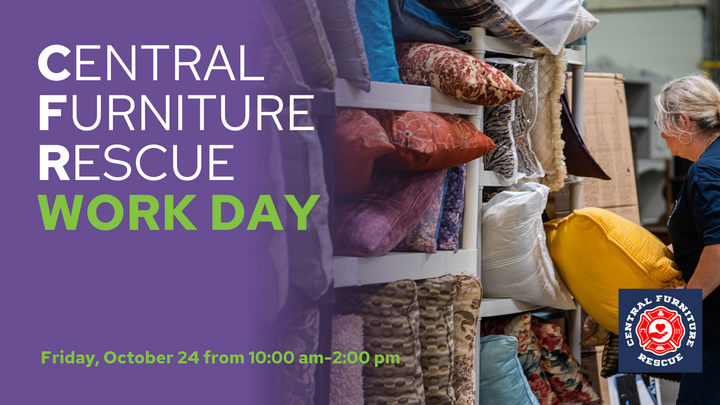 Central Furniture Rescue Work Day | October 24 logo