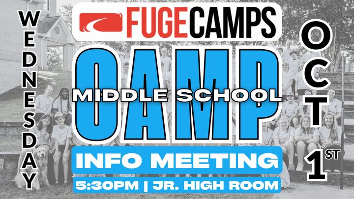 Middle School Fuge Camp Info Meeting logo