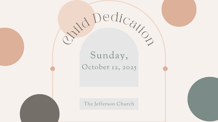 Child Dedication Sunday logo