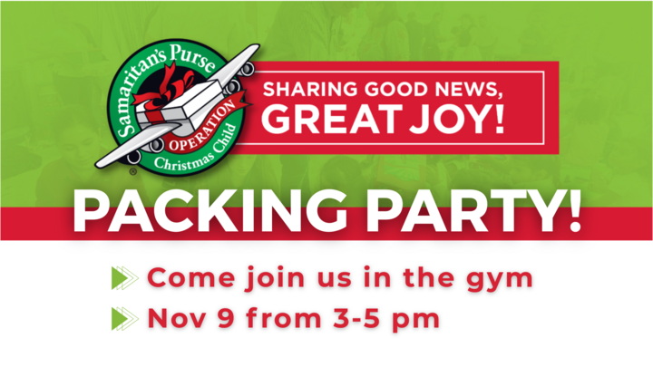 Operation Christmas Child Shoebox Packing Party logo