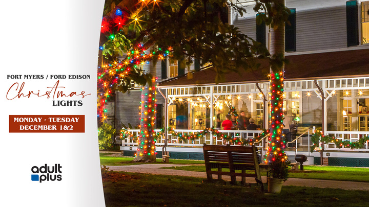 AdultPlus Edison/Ford Holiday Night" Overnighter logo