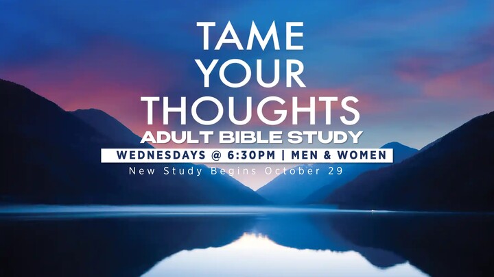 Adult Bible Study - Tame Your Thoughts logo