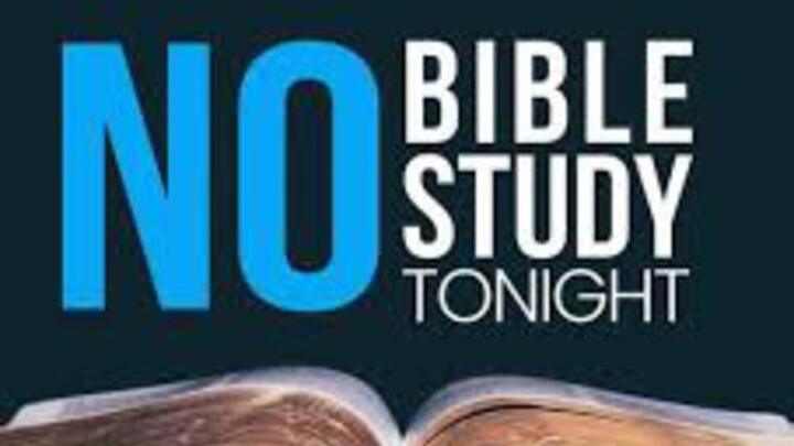 No Bible Study Tonight logo