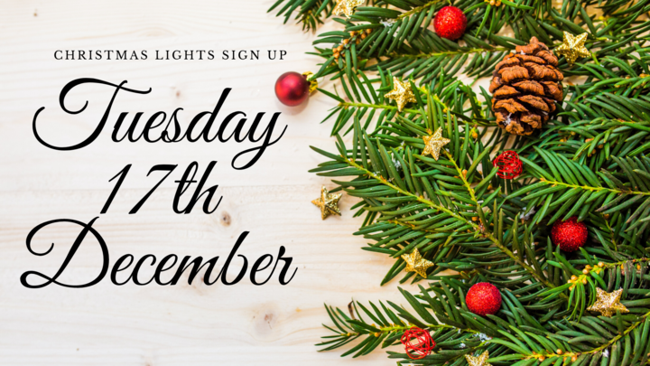 Christmas Lights Sign Up - 17th December logo image